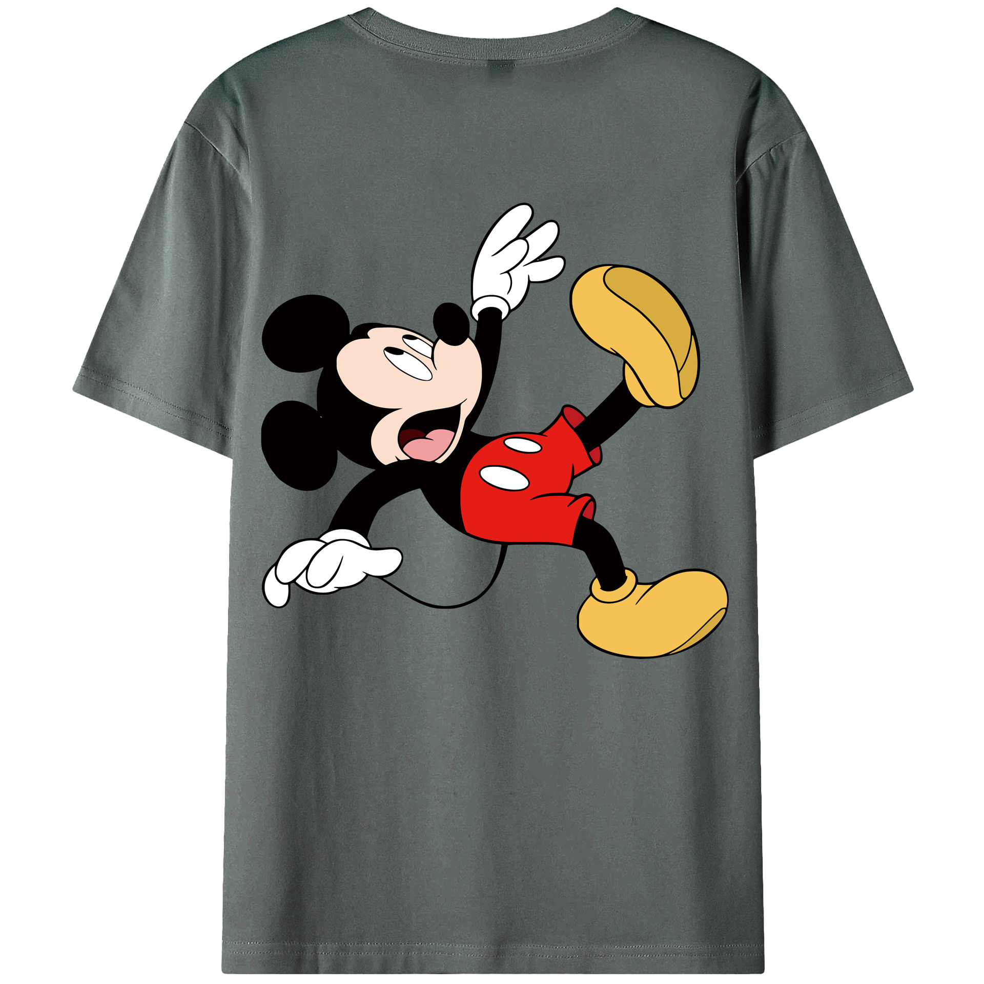 （画像用） ミッキーマウス Mickey Mouse 綿100％半袖Tシャツ（背面プリント）